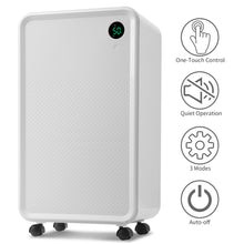 Load image into Gallery viewer, 3,000 Sq. Ft. Dehumidifier with 2L Water Tank, Auto or Manual Drain, 30 Pint Dehumidifier for Medium to Large Rooms and Basements
