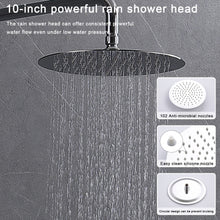Load image into Gallery viewer, Shower System Shower Faucet Combo Set Wall Mounted with 10&quot; Rainfall Shower Head and handheld shower faucet, Chrome Finish Shower Faucet Rough-In
