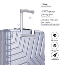 Load image into Gallery viewer, Pure PC 16&quot; Hard Case Luggage Computer Case With Universal Silent Aircraft Wheels Silver
