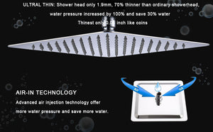 Shower System Shower Faucet Combo Set Wall Mounted with 10" Rainfall Shower Head and handheld shower faucet, Chrome Finish with Brass Valve Rough-In