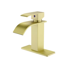 Load image into Gallery viewer, Waterfall Spout Bathroom Faucet,Single Handle Bathroom Vanity Sink Faucet
