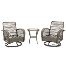 Load image into Gallery viewer, 3pcs Outdoor Furniture Modern Wicker set
