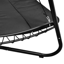 Load image into Gallery viewer, Outdoor Swing Hammock Bed With Canopy Textilene Cushion for Patio,  Backyard,Garden, Porch, Black
