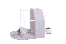 Load image into Gallery viewer, Half body Grey Steam Sauna Tent for Spa Detox at Home PVC Pipe Connector Easy to Install with FCC Certification
