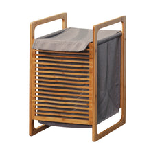 Load image into Gallery viewer, Bathroom Laundry Basket Bamboo Storage Basket with 2 Bamboo Handles 15.74 x 13.78 x 23.82 inch
