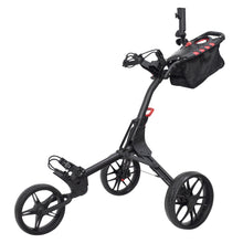 Load image into Gallery viewer, Compact push trolley with competitor folding size and umbrella holder and net
