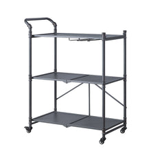 Load image into Gallery viewer, ACME Cordelia Serving Cart in Sandy Black, Dark Bronze Hand-Brushed Finish AC00359
