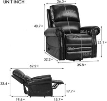 Load image into Gallery viewer, Orisfur. Power Lift Recliner Chair PU Leather Heavy Duty Reclining Mechanism Living Room Furniture with Remote Control
