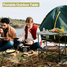 Load image into Gallery viewer, Camouflage Foldable Camping Table with 4 Cup Holders
