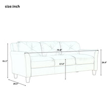 Load image into Gallery viewer, U_STYLE Button Tufted 3 Piece Chair Loveseat Sofa Set
