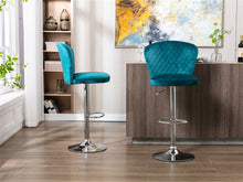 Load image into Gallery viewer, COOLMORE  Bar Stools with Back and Footrest Counter Height Dining Chairs Set of 2
