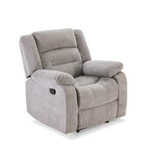 Orisfur. Linen fabric Heated Massage Recliner Sofa Ergonomic Lounge with 8 Vibration Points