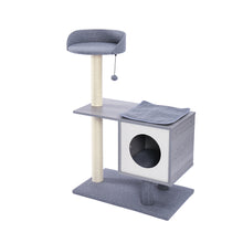 Load image into Gallery viewer, Modern Cat Tree Cat Tower Featuring with Sisal-Covered Scratching Posts, Spacious Condo and Large Perch for Small to Medium Cats
