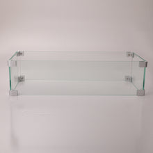 Load image into Gallery viewer, Rectangular Glass Wind Guard for Fire Pit W85335465
