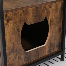 Load image into Gallery viewer, 30 inches（(removable inner test board)） Litter  pet apartment, Pet Crate with Iron and Wood Sturdy Structure, Cat Dog House Nightstand

