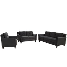 Load image into Gallery viewer, U_STYLE Button Tufted 3 Piece Chair Loveseat Sofa Set
