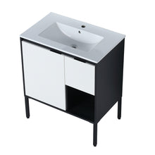 Load image into Gallery viewer, 30 Inch Bathroom Vanity with Ceramic Sink,30x18

