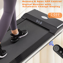 Load image into Gallery viewer, Portable Treadmill Under Desk Walking Pad Flat Slim Treadmill with LED Display &amp; Sport APP, Running Machine for Apartment and Small Space without Assembling
