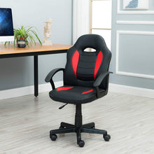 Load image into Gallery viewer, BTEXPERT Kid&#39;s Gaming and Student Racer Computer Chair with Lumbar Support Wheels, Black Red
