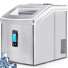 Load image into Gallery viewer, Portable Countertop Ice Maker Machine for Crystal Ice Cubes in 48 lbs/24H with Ice Scoop for Home Use
