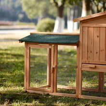 Load image into Gallery viewer, TOPMAX Rabbit Hutch Wood House Pet Cage Chicken Coop for Small Animals, Natural Wood
