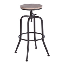 Load image into Gallery viewer, Walker Industrial Counter Bar Stools, Vintage Brown (Set of 2), Height adjustable
