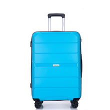 Load image into Gallery viewer, Hardshell Suitcase Spinner Wheels PP Luggage Sets Lightweight Suitcase With TSA Lock,3-Piece Set (20/24/28) ,Light Blue
