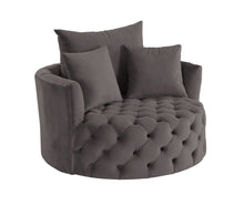 Load image into Gallery viewer, ACME Zunyas Accent Chair w/Swivel, Gray Velvet AC00292

