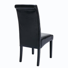 Load image into Gallery viewer, HengMing Upholstered Accent Dining Chair, Set of 2, Black PU Leather
