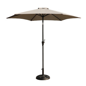 9' Pole Umbrella With Carry Bag, Gray