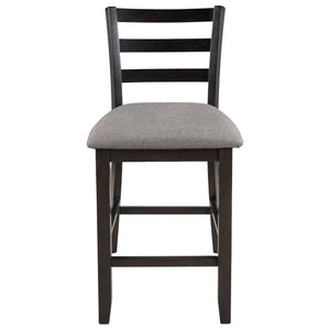 TREXM Set of 4 Wooden Counter Height Dining Chair with Padded Chairs, Espresso