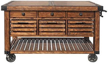 Load image into Gallery viewer, ACME Kaif Kitchen Cart, Distressed Chestnut 98184
