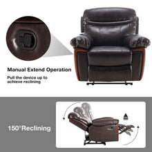 Load image into Gallery viewer, Orisfur. Massage Recliner PU Leather Sofa Chair with Heating and Massage Vibrating  Function
