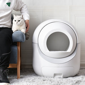 Self -Cleaning Cat Litter Box for Multiple Cats , Scooping Automatically , Suitable for all kinds of cat litter, Secure,Odor Removal , App Control, Support 5G&2.4G WiFi.