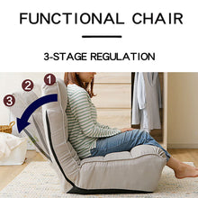 Load image into Gallery viewer, Lazy sofa balcony leisure chair bedroom sofa chair foldable reclining chair leisure single sofa functional chair
