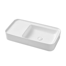 Load image into Gallery viewer, Ceramic Rectangular Above Counter White Bathroom Sink Art Basin

