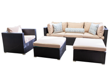 Load image into Gallery viewer, DH Abyss 6 Piece Rattan Sofa Set - Beige
