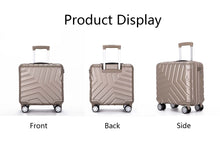 Load image into Gallery viewer, Pure PC 16&quot; Hard Case Luggage Computer Case With Universal Silent Aircraft Wheels Gold
