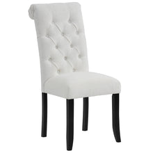 Load image into Gallery viewer, Classic Fabric Tufted Dining Chair with Wooden Legs - Set of 2
