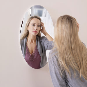 Frameless wall mounted makeup mirrors bathroom mirror
