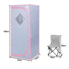 Load image into Gallery viewer, Full Size Grey Infrared Sauna Tent for Sauna Detox at Home PVC Pipe Connector Easy to Install with FCC Certification
