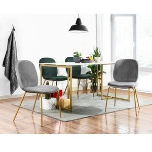 Velvet Side Chair/ Dinning Chair (Set of 2)