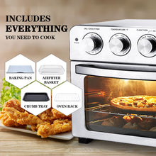 Load image into Gallery viewer, Geek Chef Air Fry Oven, Countertop Toaster Oven, 3-Rack Levels, 16 Preset Modes, Stainless Steel (23Qt 1700W)
