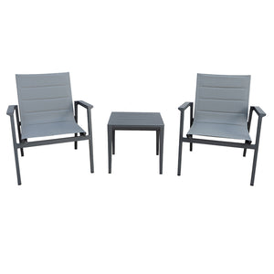 Modern Muse Aluminum Modern Sofa Furniture 3 pcs Set
