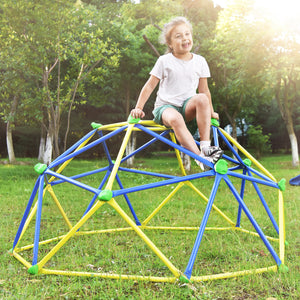 Kids Climbing Dome Jungle Gym - 6 ft Geometric Playground Dome Climber Play Center with Rust & UV Resistant Steel, Supporting 800 LBS