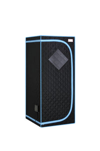 Full Size Black Infrared Sauna Tent for Spa Detox at Home PVC Pipe Connector Easy to Install with FCC Certification