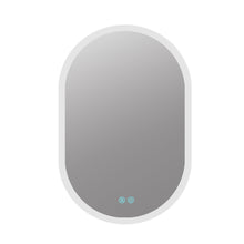 Load image into Gallery viewer, 32X20 Inch Bathroom Mirror with Lights, Anti Fog Dimmable LED Mirror for Wall Touch Control, Frameless Oval Smart Vanity Mirror Vertical Hanging
