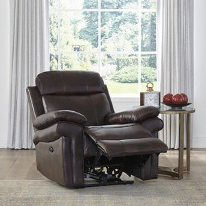 Genuine Top Grain Leather Chair recliner, electric motion power reclining Chair