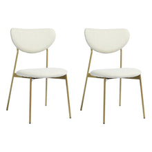 Load image into Gallery viewer, Modern Metal Dining Chair  Set Of 2 - Beige
