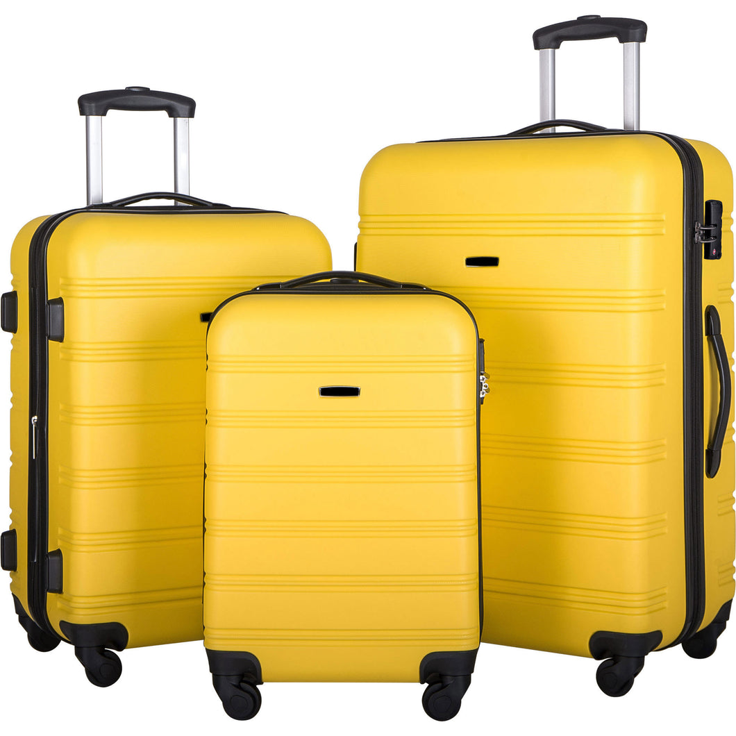 3 Piece Luggage Set Hardside Spinner Suitcase with TSA Lock 20